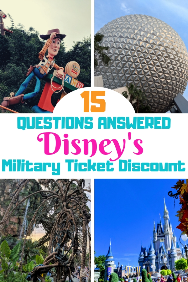 Navigating the ins and outs of Disney's Armed Forces Salute military discount can be challenging. Including discounted tickets and rooms that can save military families thousands! Here are 15 answers to some of the most frequently asked questions. #DisneyArmedForcesSalute #DisneyWorld #Disneymilitarydiscount #militaryfamilies