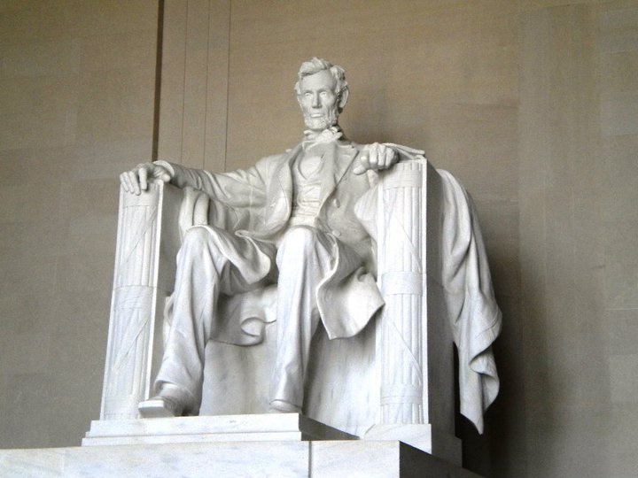 President Lincoln statue at the Lincoln Memorial in Washington DC